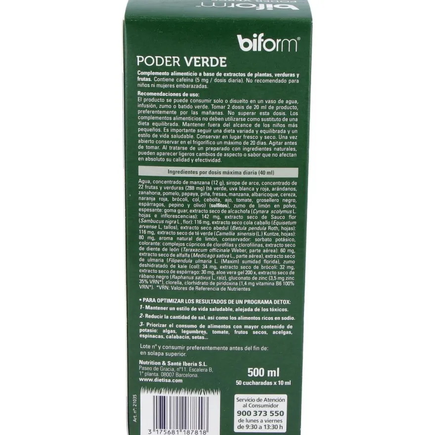Biform Poder Verde 500ml - Dietisa