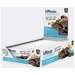 Bimanán Barritas Sin Gluten Chocolate Negro, 20 Unidades