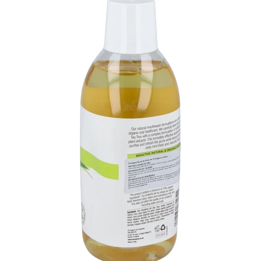 Bioactive Organic Tea Tree Enjuage Bucal 500 ml - Dr. Organic