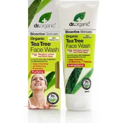 Bioactive Organic Tea Tree Face Wash 200 ml - Dr. Organic