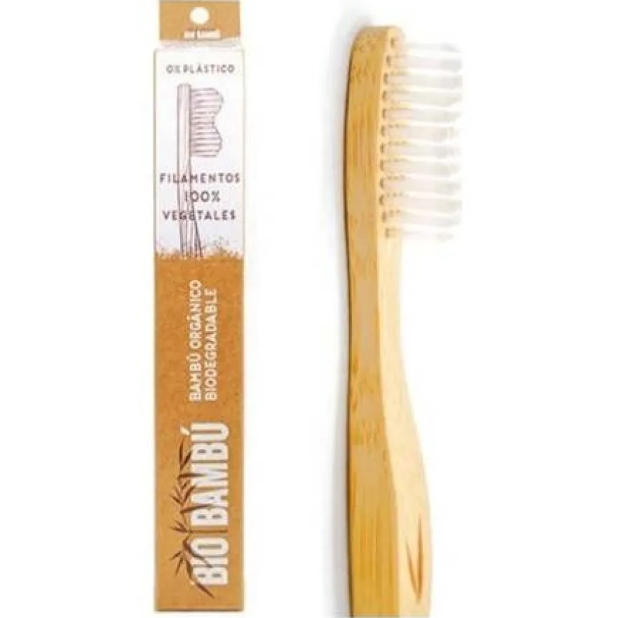 Biobambú Cepillo de Dientes Adulto Suave - Media 1ud - Biobambu