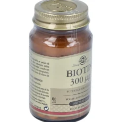 Biotina 300mg 100 Comprimidos - Solgar
