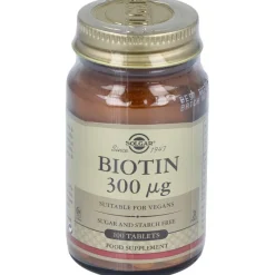 Biotina 300mg 100 Comprimidos - Solgar