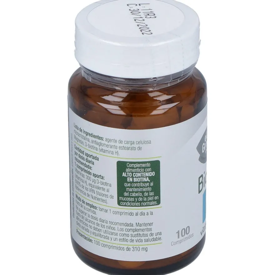 Biotin Vitamina H 100 Comp - El Granero