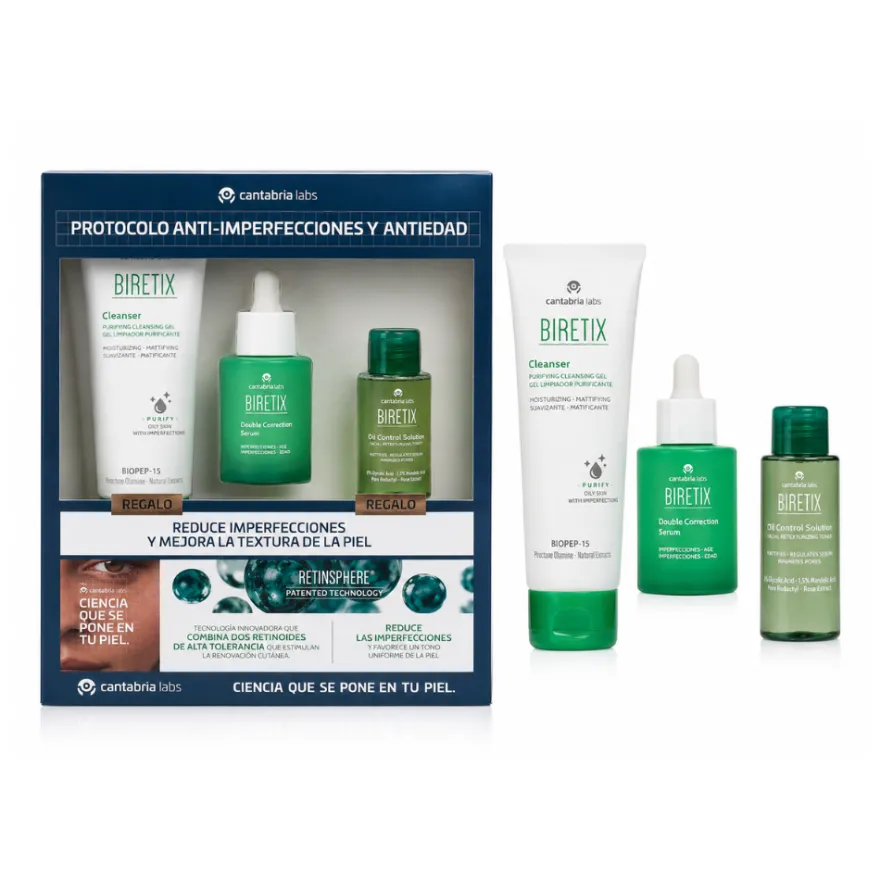 Biretix Protocolo Anti-Imperfecciones y Antiedad. - Cantabria Labs