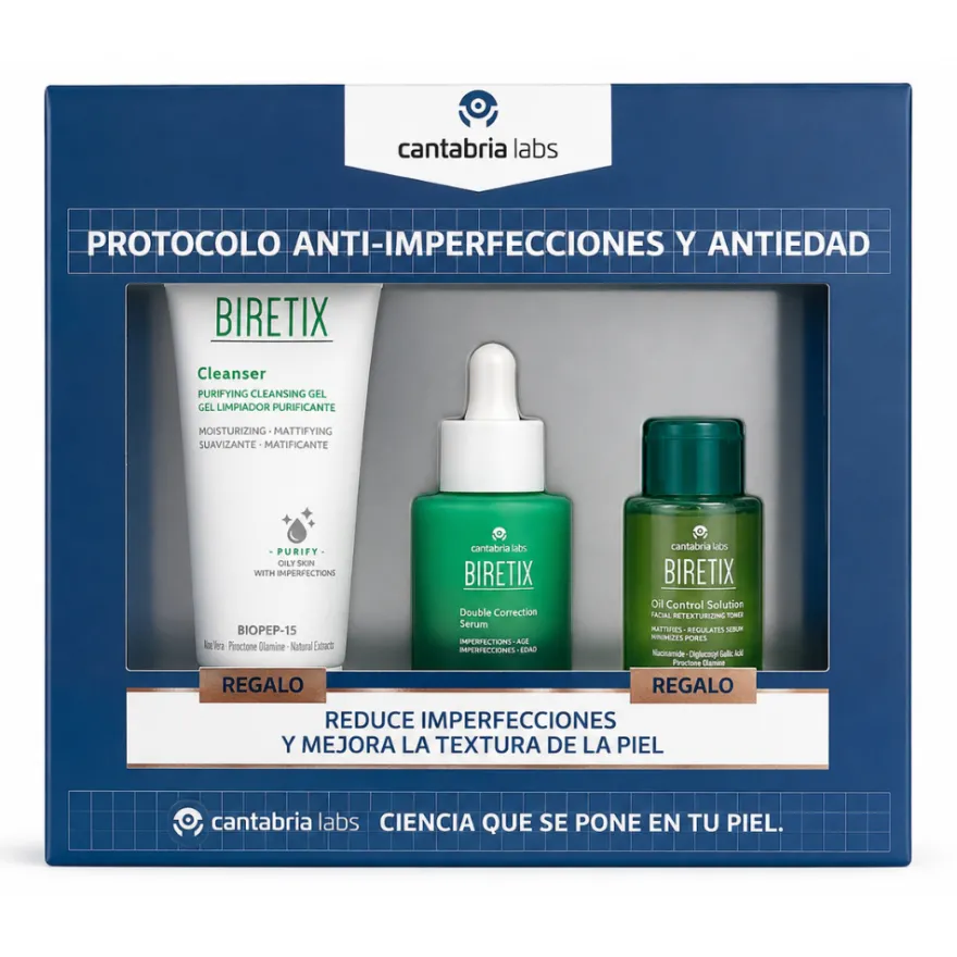 Biretix Protocolo Anti-Imperfecciones y Antiedad. - Cantabria Labs
