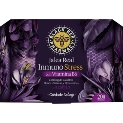 Black Bee Jalea Real Inmuno Stress Con 20 Ampollas