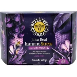Black Bee Jalea Real Inmuno Stress Con 20 Ampollas