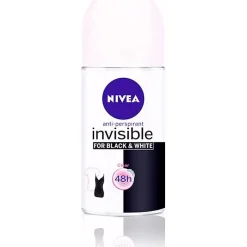 Black y White Invisible Roll - On Desodorante 50ml - Nivea