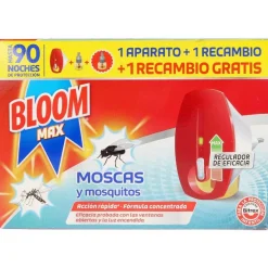 Bloom Max Moscas y Mosquitos Apto.eléctrico + 2 Recargas 3 u - Bloom Derm