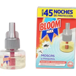 Bloom Max Moscas Y Mosquitos Rec.Eléctrico Líquido 45 Noches 18 Ml
