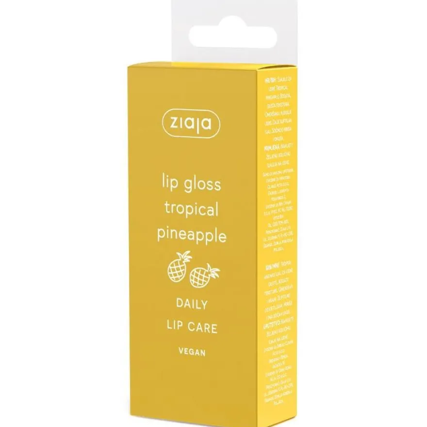 Bálsamo Labial con Brillo Tropical Pineapple 12 ml - Ziaja