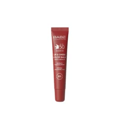 Bálsamo Labial y Mejillas con Color SPF 50 Cherry, 20 ml. - BABE