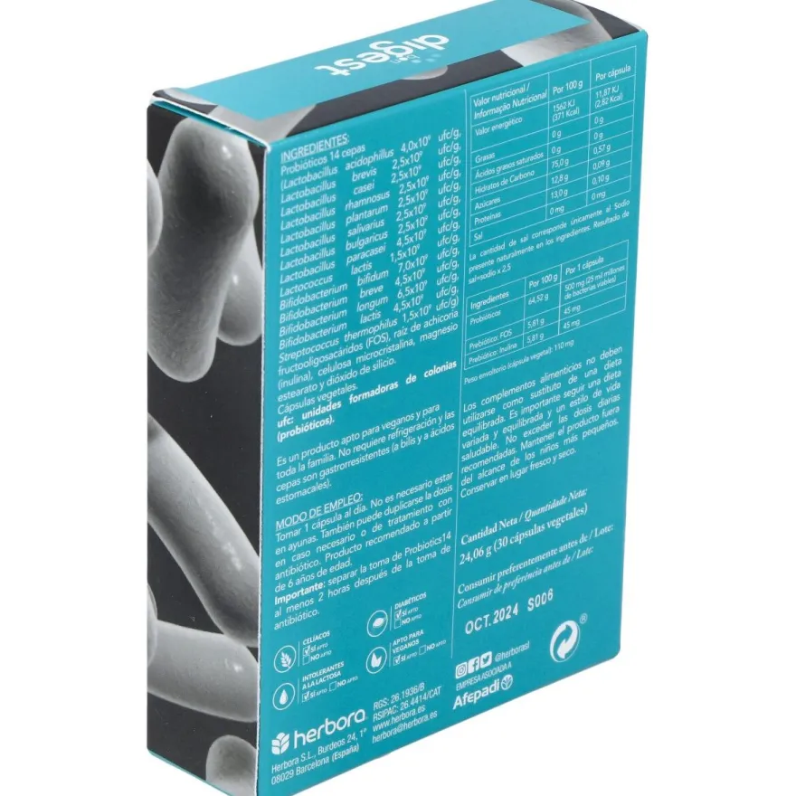 Bon Digest Probiotics14 30caps - Herbora