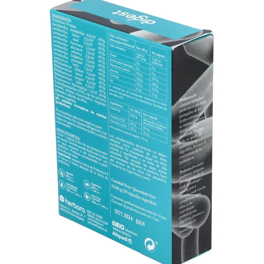 Bon Digest Probiotics14 30caps - Herbora