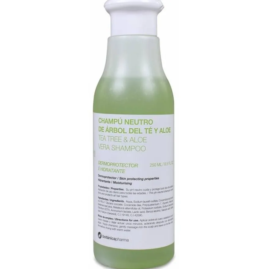 Botánicapharma Champú Aloe Vera y Árbol del Té, 250 ml - Botanicapharma