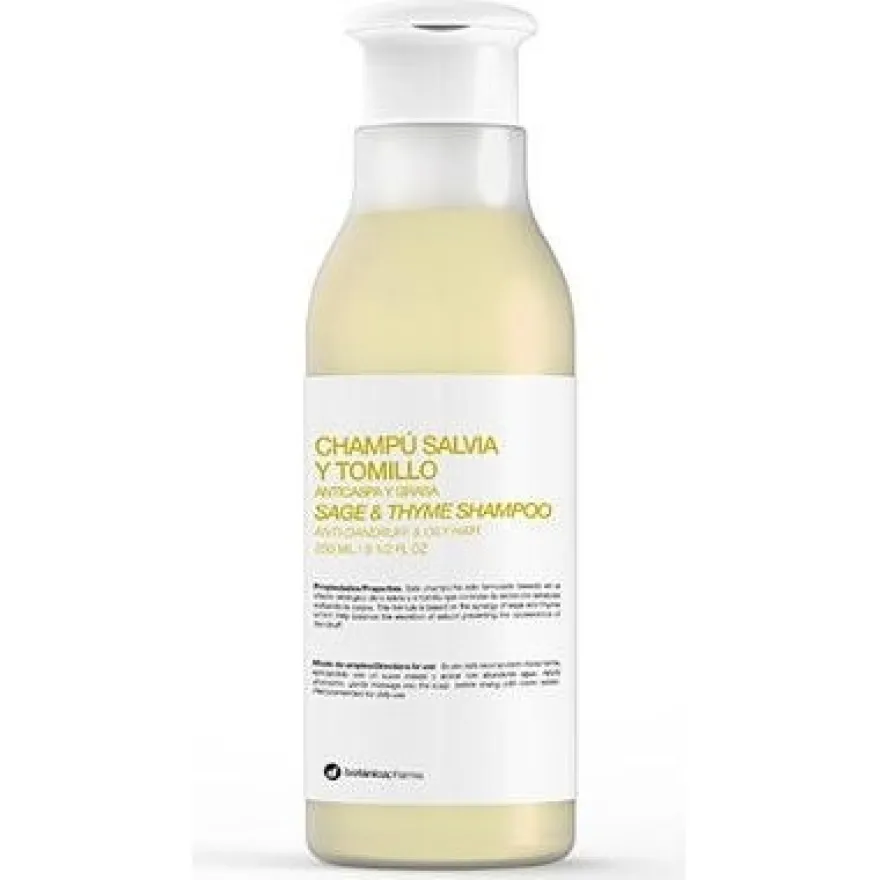 Botánica Pharma Champú Salvia Tomillo 250ml - Botanicapharma