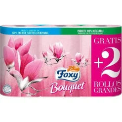 Bouquet Papel Higiénico Color Y Perfume 3 Capas 6 Rollos