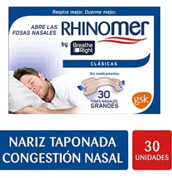 Breathe Right Clasicas - Tira Adh Nasal (30 Unidades)