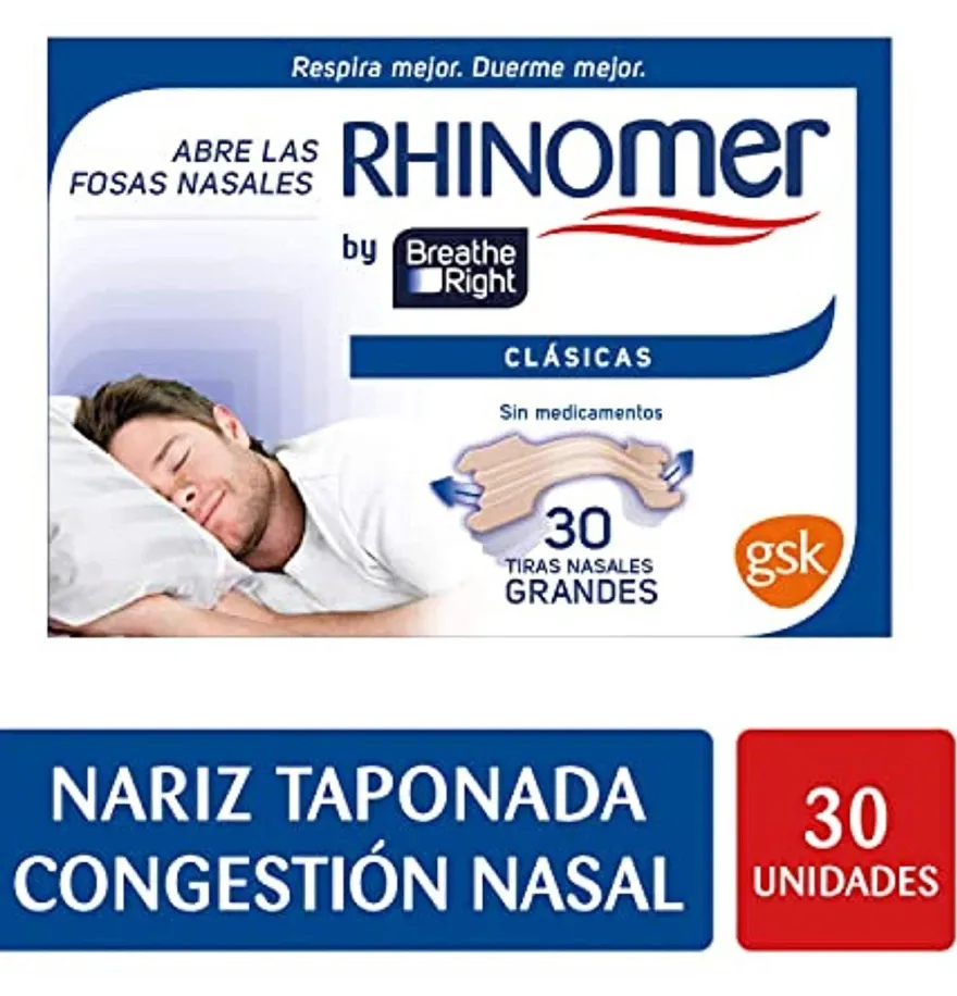 Breathe Right Clasicas - Tira Adh Nasal (30 Unidades)