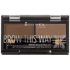 Brow This Way Eyebrow Sculpting Kit 002 - Mild Brown - Rimmel