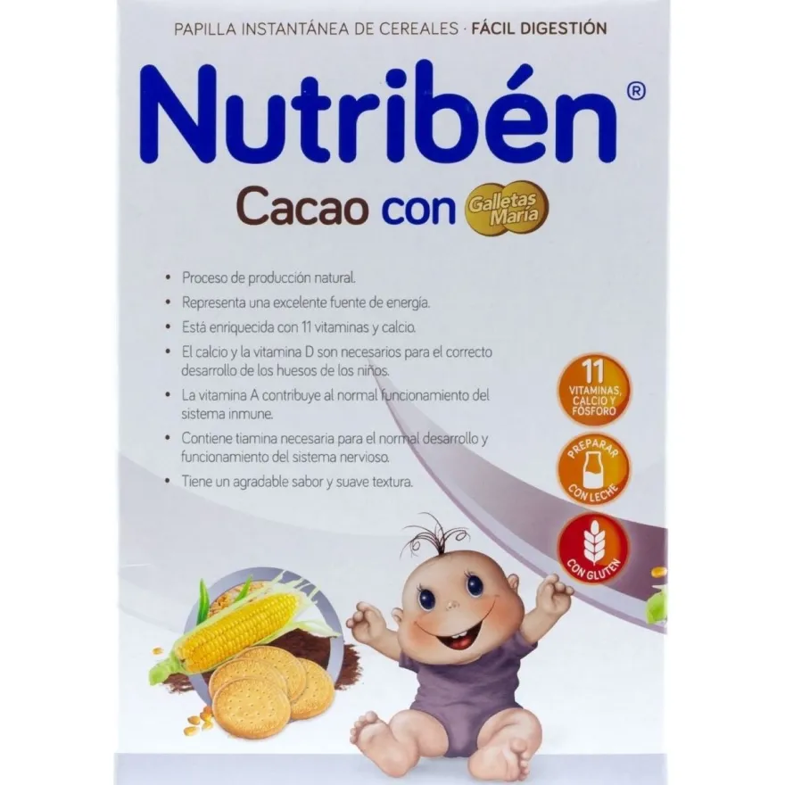 Cacao con Galletas Maria 500 Gr - Nutriben