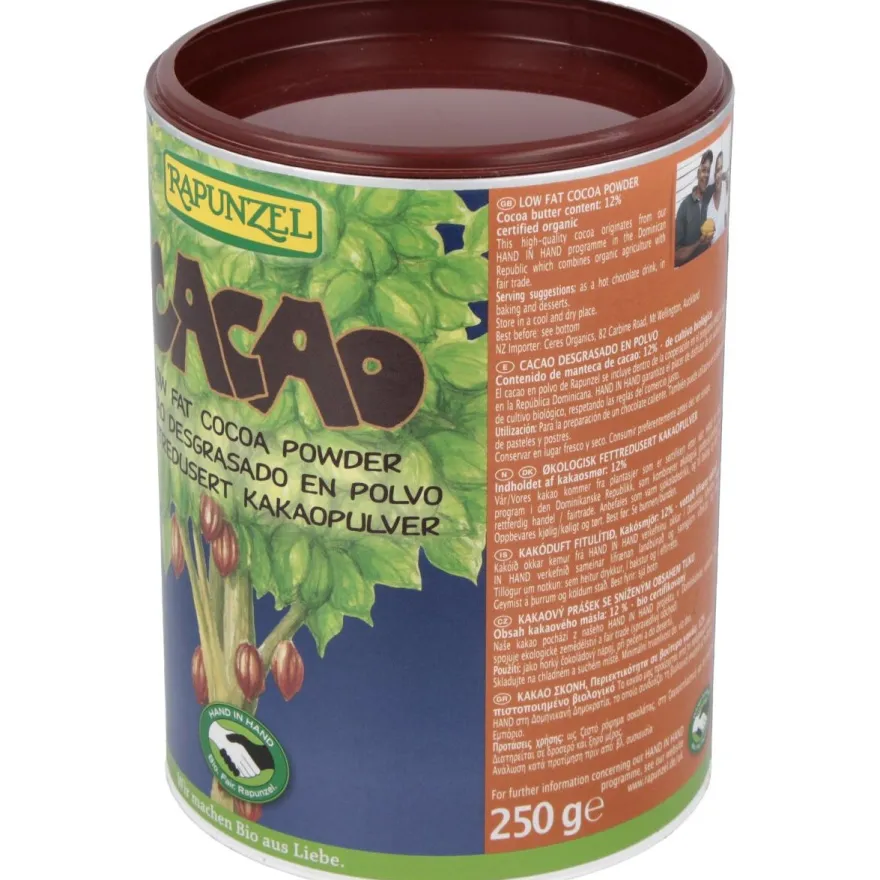 Cacao Desgrasado Polvo 250gr. Bio S/a Vegan - Rapunzel