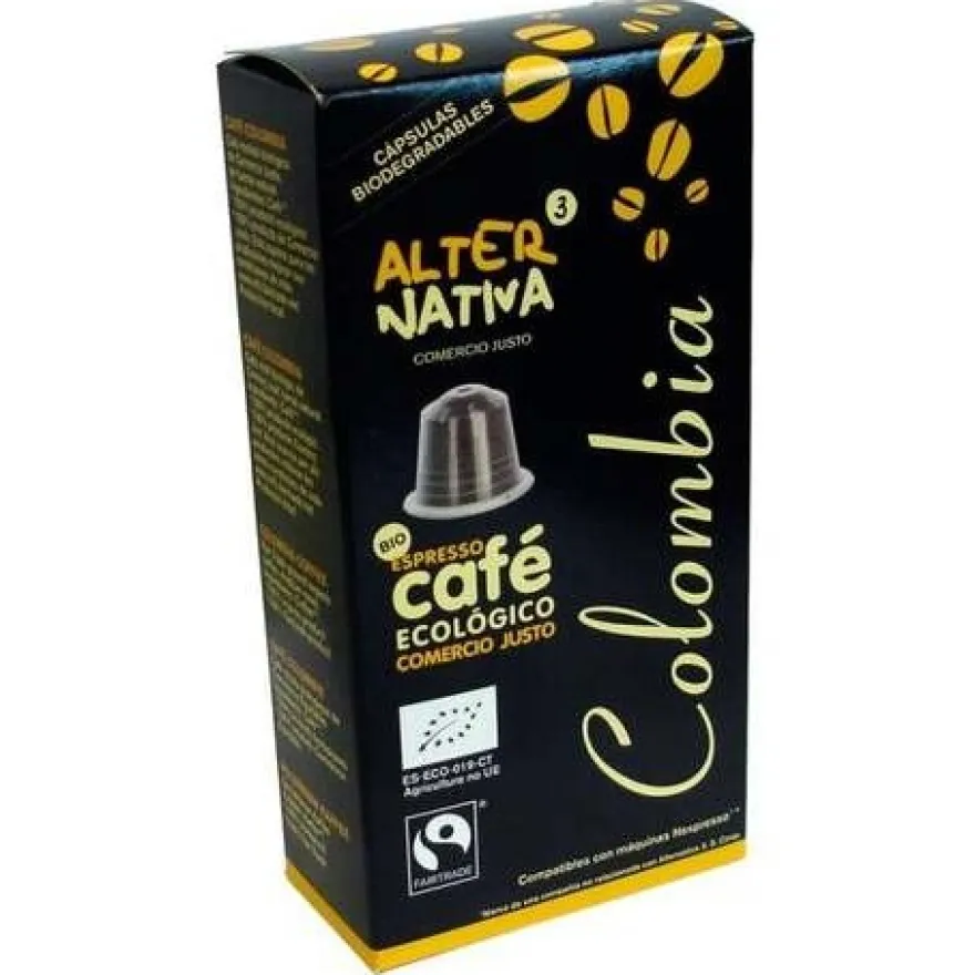 Cafe Colombia 10cápsulas Cafe Biodegradable Eco - Alternativa 3
