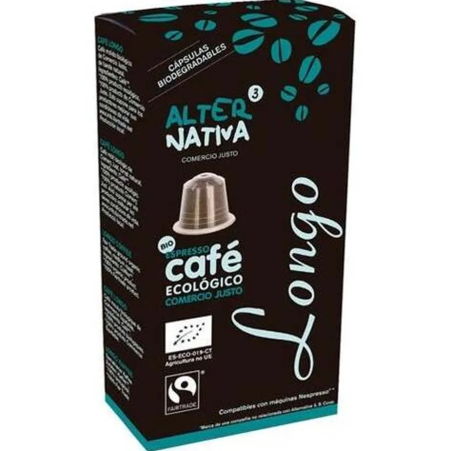 Cafe Longo 10cápsulas Cafe Biodegradable. Eco - Alternativa 3