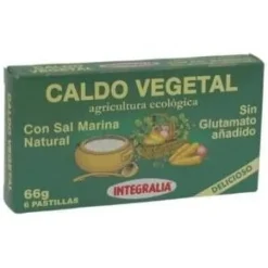 Caldo Vegetal Eco con Sal Marina Natural 6pastilla - Integralia