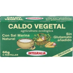 Caldo Vegetal Eco con Sal Marina Natural 6pastilla - Integralia
