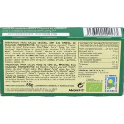 Caldo Vegetal Eco con Sal Marina Natural 6pastilla - Integralia