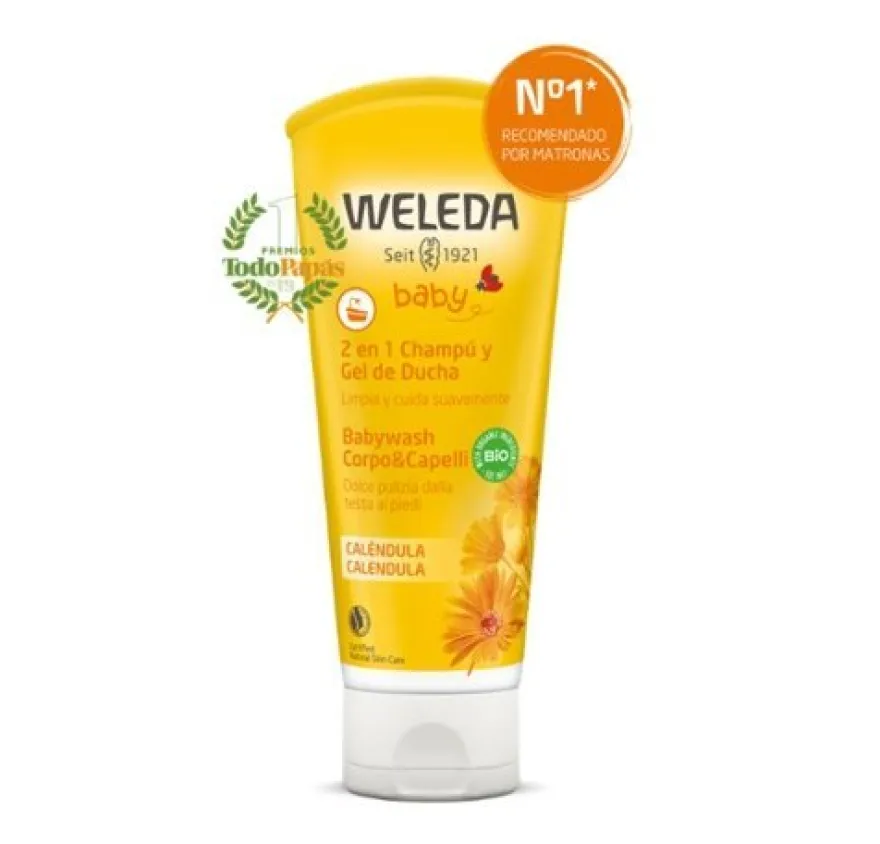 Caléndula Champú y Gel de Ducha, 200 ml. - Weleda