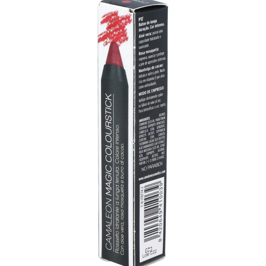 Camaleon Magic Colour Stick Pintalabios Rojo/burdeos 4g 1ud - Camaleon Cosmetics