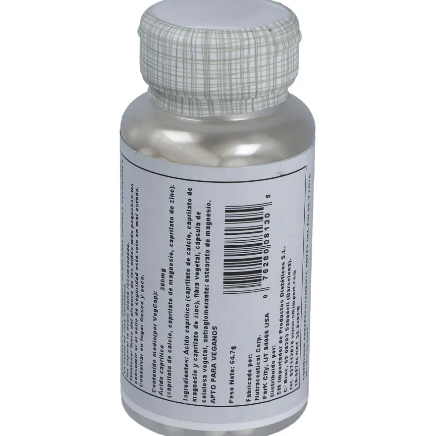 Capryl Tm (ácido Caprilico) 100cap.veg - Solaray