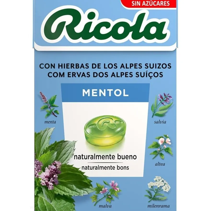 Caramelos con Mentol sin Azúcar 50g - Ricola