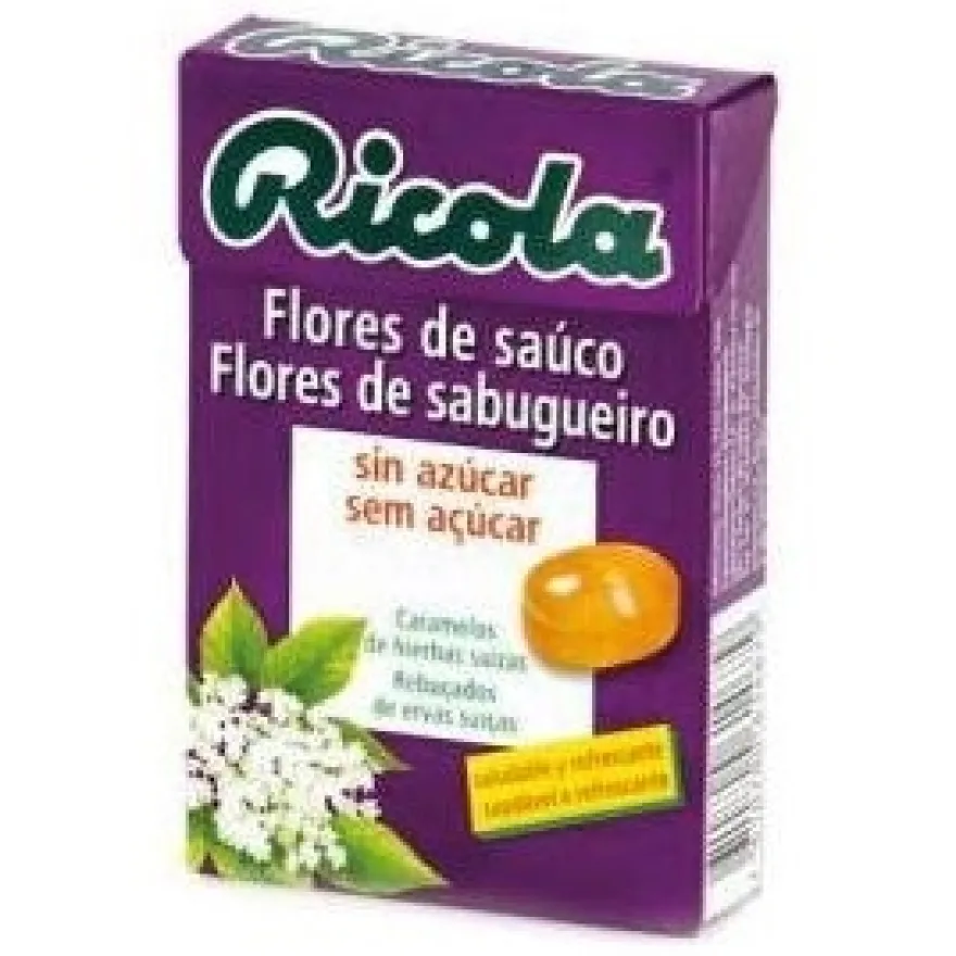 Caramelos Flores de Saúco sin Azúcar, 50 g - Ricola