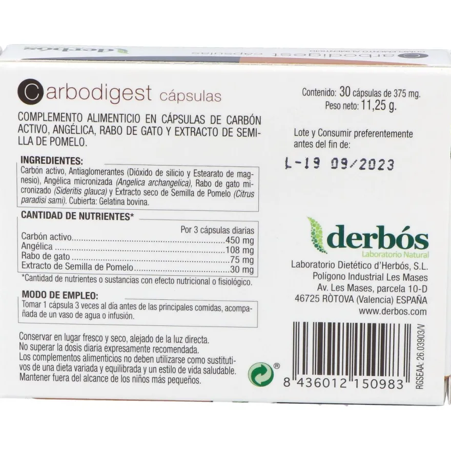 Carbodigest 30cáps - Derbos