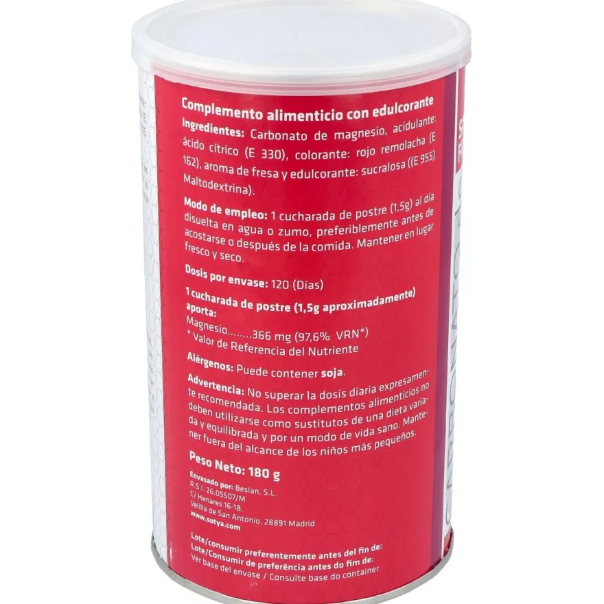 Carbonato de Magnesio Fresa Bote 180gr - Sotya