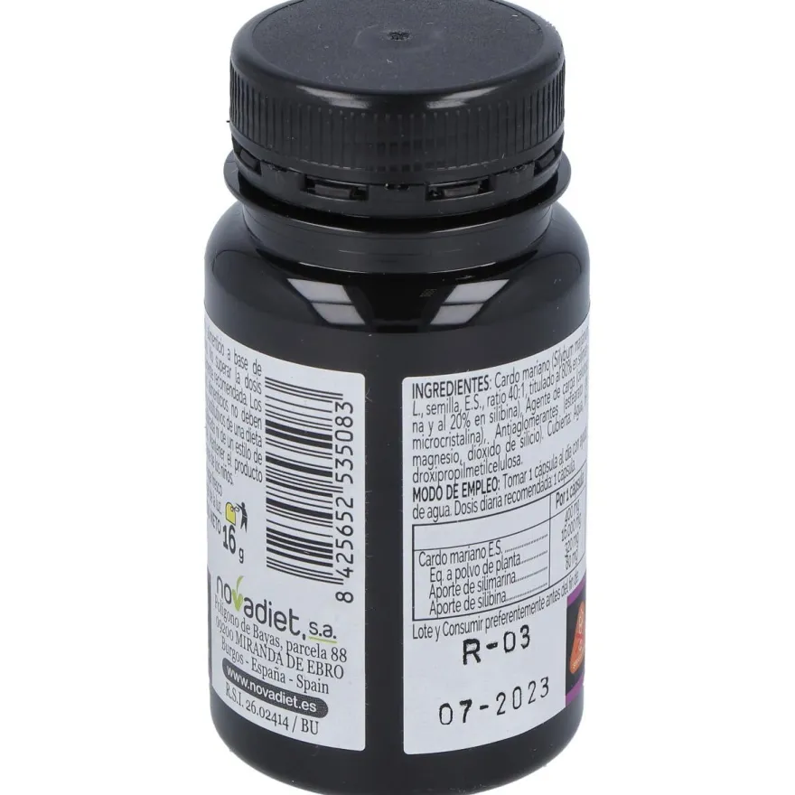 Cardo Mariano 30 Cápsulas Vegetales - Novadiet