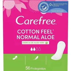 Carefree Normal Aloe Protector Cotton 56uds - Carefree