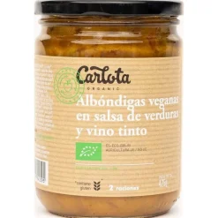 Carlota Organic Albondigas Salsa Verdu Bio Veg 425G
