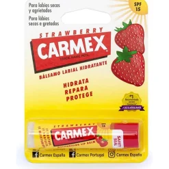Carmex Strawberry Bálsamo Labial Hidratante Spf 15, 4,25 g - Otras Marcas