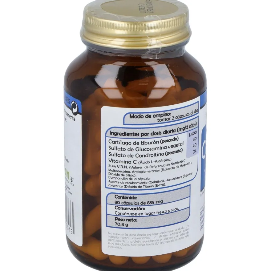 Cartilsamina (Cartilago De Tiburon) 80Cap.