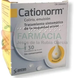 Cationorm Colirio Emulsion (30 Monodosis 0,4 ml) - Santen Italy Srl