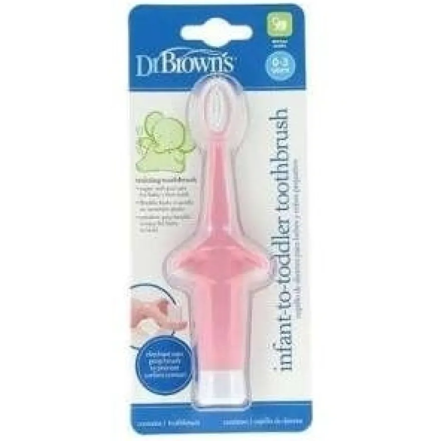Cepillo De Dientes Bebe Niño Rosa 0-3 Años