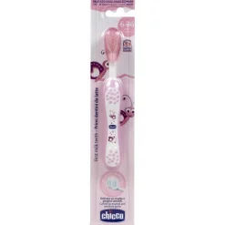 Cepillo de Dientes de Cerdas Suaves 6m+ Rosa, 1 Ud - Chicco