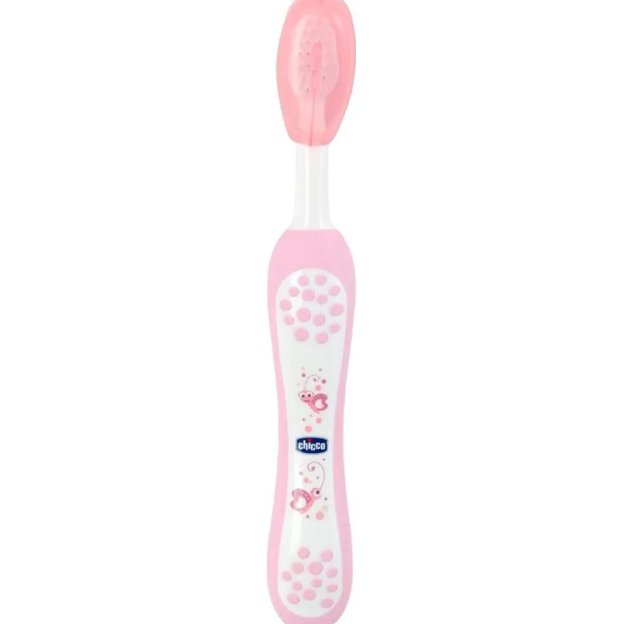 Cepillo de Dientes de Cerdas Suaves 6m+ Rosa, 1 Ud - Chicco