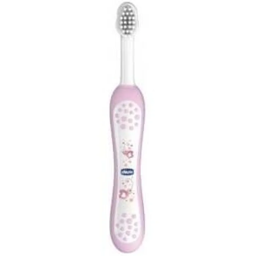 Cepillo de Dientes de Cerdas Suaves 6m+ Rosa, 1 Ud - Chicco