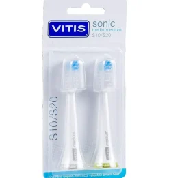Cepillo Dental Electrico - Vitis Sonic S10 / S20 (medio 2u Recambio Cabezal) - Dentaid
